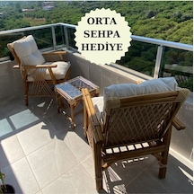 Dekorzade Balkon Bahçe Teras Oturma Grubu Bistro Masa Takımı 2 Kişilik Ceviz Dekorzade Balkon Bahçe Teras Oturma Grubu Bistro Masa Takımı 2 Kişilik Ceviz