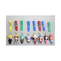 2 Adet One Piece Silikon Anahtarlık 21 Cm Uzunluk, Karakter Tasarımlı Silikon Keychain, Anime Temalı Anahtar Halkası