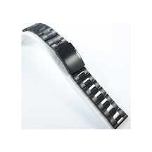 26Mm Siyah Metal Saat Kordonu Çelik Kolçak 1. Kalite Kolçak