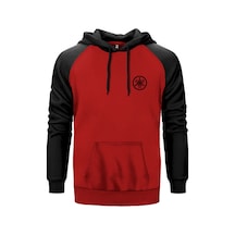 Yamaha Logo Kırmızı Renk Reglan Kol Sweatshirt