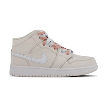 Nike Jordan 1 MidMulti-Color Swoosh Phantom Kadın  Beyaz / Mavi Sneaker