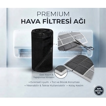 150 X 160yıkanabilir Split Duvar Tip Klima Filtresi - Mikro Toz, Polen Ve Alerjen Engelleyici Katmanlı Klima Filtre Ve Sinekliği Kesilebilir