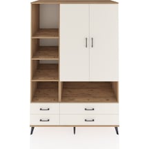 Kronos Dolap 8 Raflı 4 Çekmeceli 2 Kapaklı 132x59x195 Çam-ayt... Çam