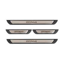 Hyundai 4 Prç. İç Kapı Eşiği Krom Abs