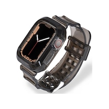 iOS Uyumlu Watch 8 45 mm Kılıf Korumalı Silikon Kordon KY22-2