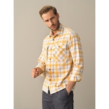 Xint Sarı Regular Fit Pamuk Gömlek 700879