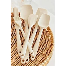 Tr Arel Silikon Mutfak Seti 10 Parça Isıya Dayanıklı Spatula Kaşık Fırça Seti+çırpıcı+yemek Servis Genel