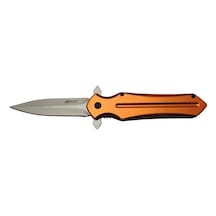 4222 Turuncu Kamp Çakı 21cm- Yarı Otomatik, Kemerlikli