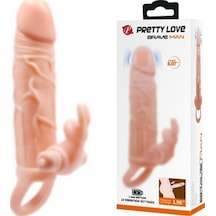Truva Shop Pretty Love 10 Titreşimli 5 Cm Dolgulu Süper Realistik Penis Kılıfı 20 Cm