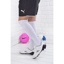 Lig Meteor Erkek Krampon Çim Saha Futbol Ayakkabısı Beyaz  (409034445)