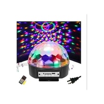 Disko Işıklı Kumandalı Speaker Hoparlör Sd Kart-Usb Girişli Led Çok Renkli