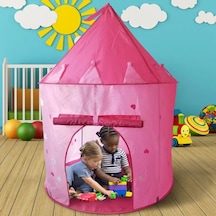 Çocuklar Için Kapalı Çadır Pembe Kumaş Bebek Oyun Evi Kız Çocuk O