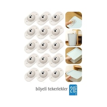 Znv Zenvia Mey İthalat 20 Li Bilyeli Tekerlek Eşya Kaydırma Aparatı Yapışkanlı Set 360d 722125 Znv2025 Cmn Renkli