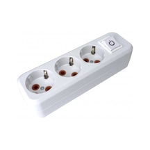 Asel Topraklı Grup Priz 3 Lü Anahtarlı Klemensli ASL-200