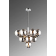 Özüm 13'lü Camlı Avize 7231-p28-8x-dv Krom