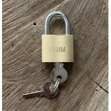 Trm Pirinç Asma Kilit 30mm Paslanmaz Çelik Milli Asma Kilit