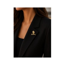 Premium Atatürk İmzalı Metal Yaka Broşu Gold Atatürk Rozeti Ceket, Gömlek Ve Çanta Aksesuarı Çok Renkli