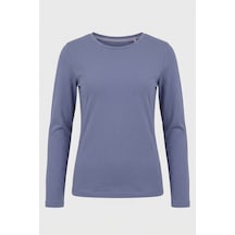 Kiagu Erkek Çocuk Uzun Kollu Basic Düz Tişört %100 Pamuk Bisiklet Yaka T-shirt 2-13 Yaş Lila