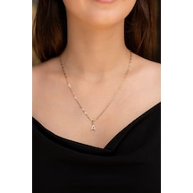 Uşaklıhafız 14 Ayar Ataç Zincirli Kadın Harf Kolye