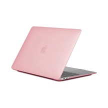 Apple Uyumlu MacBook Air 13 Touch Id A2179 Shell Rubber Kapak Pembe