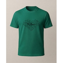 Mother Kalp Baskılı T-shirt Yeşil