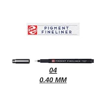 Teknik Çizim Kalemi Pigment Fineliner Kalem Siyah 04 0.40mm