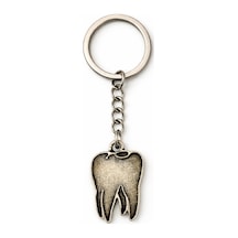 Tooth Charm Diş Figürlü Gümüş Renk Unisex Metal Anahtarlık