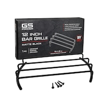Tr Subwoofer Ve Hoparlör İçin Krom Gümüş Veya Mat Siyah Kaplama 1 Adet 30,48 Cm Bar Izgarası 20,32 Ve 25,4 Cm Bo