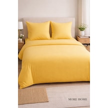 More Home  Çift Kişilik Yorgan Kılıfı + Yastık Kılıfı Sarı