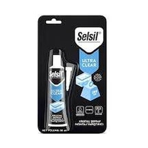 Selsil 3987 Ultra Clear Kristal Şeffaf Montaj Yapıştırıcı Metal, Cam, Plastik, Ahşap, Beton Tüp 50ml- 12'li Paket