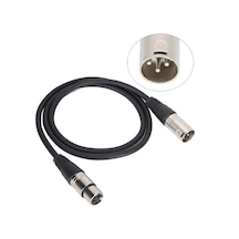 Mikrofon Kablosu 5 M - Xlr Erkek Xlr Dişi Siyah