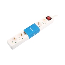 Philips SPS1060A/51 Tam Bakır Kablolu Çocuk Korumalı Priz 6'lı 2 M Beyaz