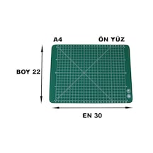 Pvc Çift Taraflı A4 300X220MM Kesim Altlığı Patchwork Cutting Mat