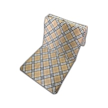 Katlanır Sünger Yatak 70x180x6cm Kahverengi Ekose Minder Yatak Fermuarlı