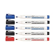Faber Castell Tahta Kalemi W20 Doldurulabilir 2 Siyah + Kırmızı + 2 Mavi