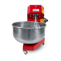 Chefx Hamur Yoğurma Makinesi - 25 Kg Un İle 35 Kg Hamur Kırmızı