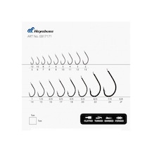 Hayabusa Hmrs 171 Kısa Pa La Dövme Olta İğnesi 15li Paket Black Nikel Standart - 5-0