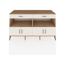 Kronos Konsol 2 Raflı 2 Çekmeceli 4 Kapaklı 176x59x99 Çam-aytaşı Çam-aytaşı