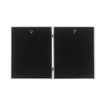 Frames Antik Pewter 8 X 10 Hinged Double Picture Frame Boncuk Border Tasarım