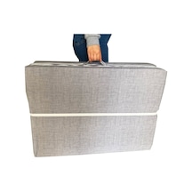 Katlanır Yatak Yer Yatağı Sünger Yatak Tek Kişilik 80x180-6 Cm Gri Kırçıllı