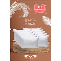 Eve Tekstil 10 adet Pollycotton Kılıflı Silikon Yastık