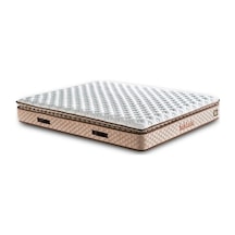 Baklava Yatak 90x190 Cm Tek Kişilik Ultra Ortopedik Çok Sert Pedli Lüks Yatak 30 Cm Krem Kumaş