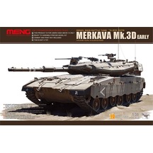 Meng Ts-001 1/35 Ölçek, Merkava Mk.3d Erken Dönem Tankı, Plastik Model Kiti-48975
