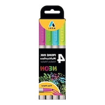 4'lü Neon Markör Seti, 1.5 Mm Uç, Çok Yüzeyli Kullanım 103 Ivory
