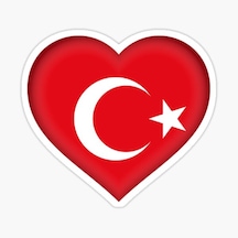 Türkiye Bayrak Sticker Oto Etiket Araba Yapıştırma 16Cm