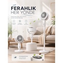 5 Kademeli Hız Ayarıyla Güçlü Hava Akışlı Dikey Vantilatör - Lisinya