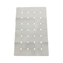 Slikon Yumuşak Taban Katlanabilir Aqua Luxe Banyo Paspası 45x70 Cm Pratik Açık Gri