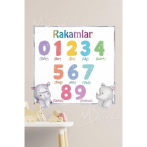 Rakamlar Sticker Seti 30x30 Cm Cam Duvar Sticker Seti Diğer