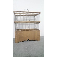 Ahşap Tel Geçme Kafes 32x28x17