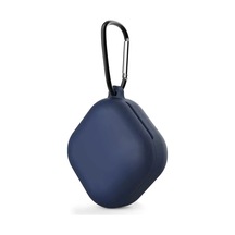 Caseonn Samsung Uyumlu Galaxy Buds 2 - Buds 2 Pro Kılıf Askı Aparatlı Mat Silikon Lacivert